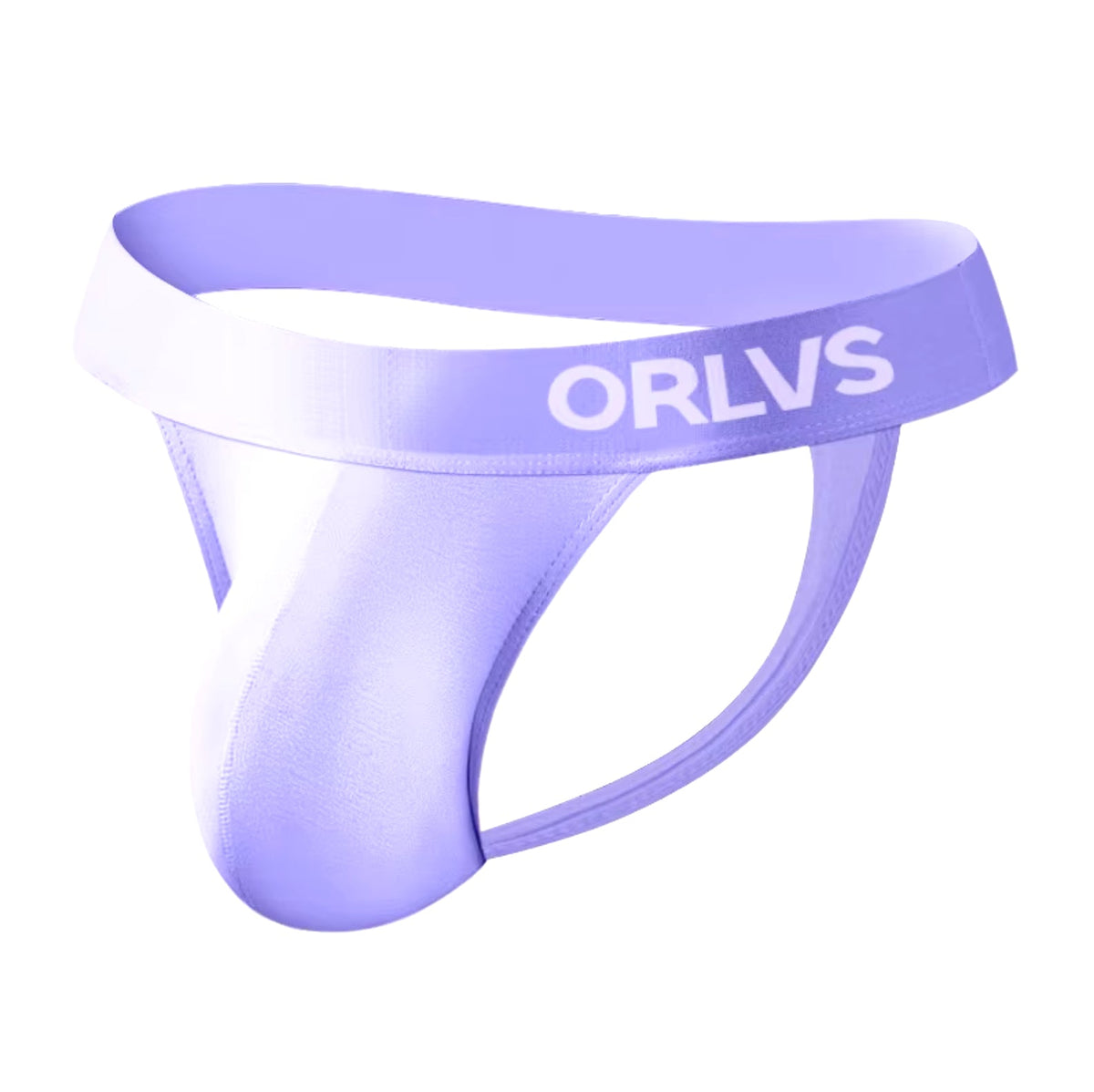 Purple Soft Modal Contour Pouch T Back Thong flat lay
