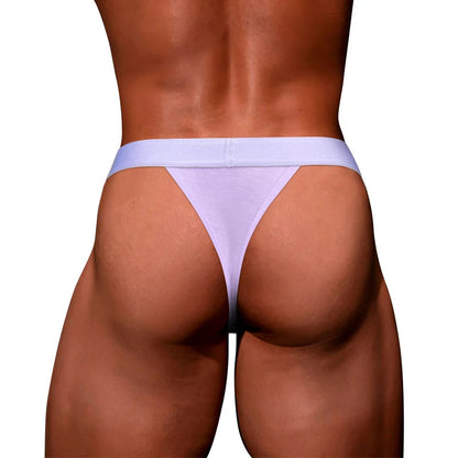 Purple Soft Modal Contour Pouch T Back Thong rear close up