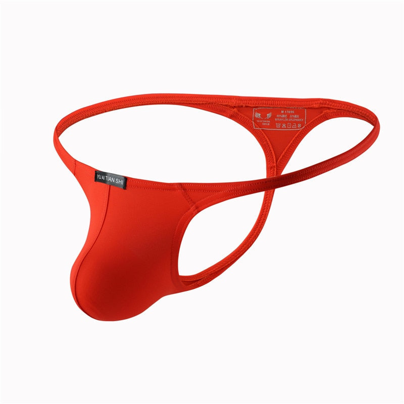 Breathable Nylon Low Rise T Back Thong