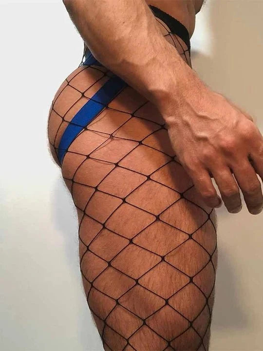 Open Crotch Rhinestone Fishnet Pantyhose alternate view 4