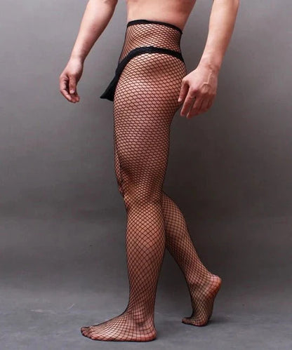 Open Crotch Rhinestone Fishnet Pantyhose alternate view 8