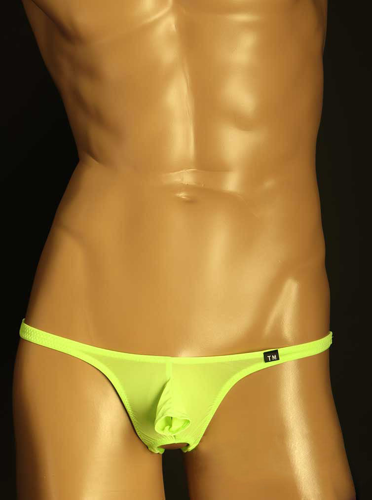 Open Pouch Double Strap Ice Silk Thong