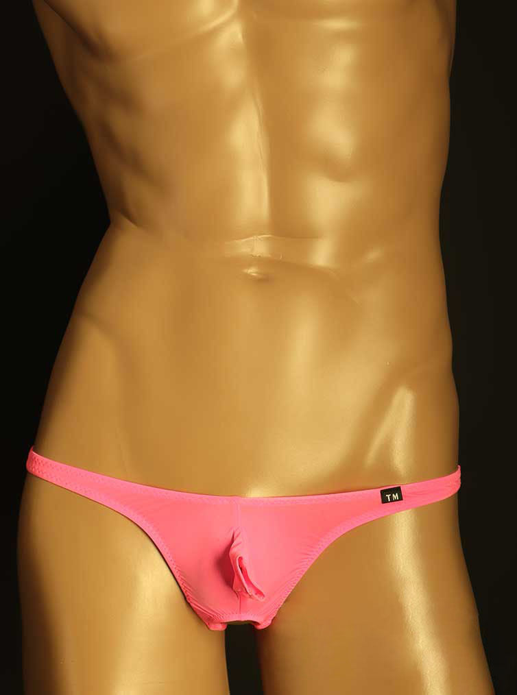 Open Pouch Double Strap Ice Silk Thong