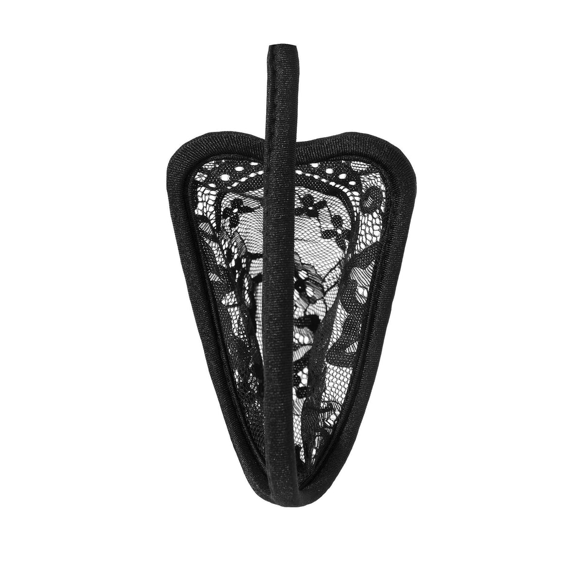 Black Paisley Lace Sheer Pouch C String alternate view 6