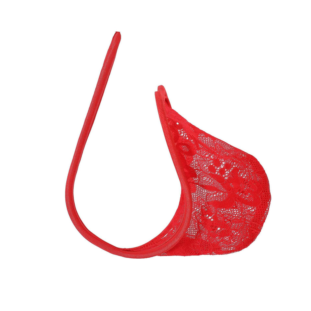 Red Paisley Lace Sheer Pouch C String alternate view 11