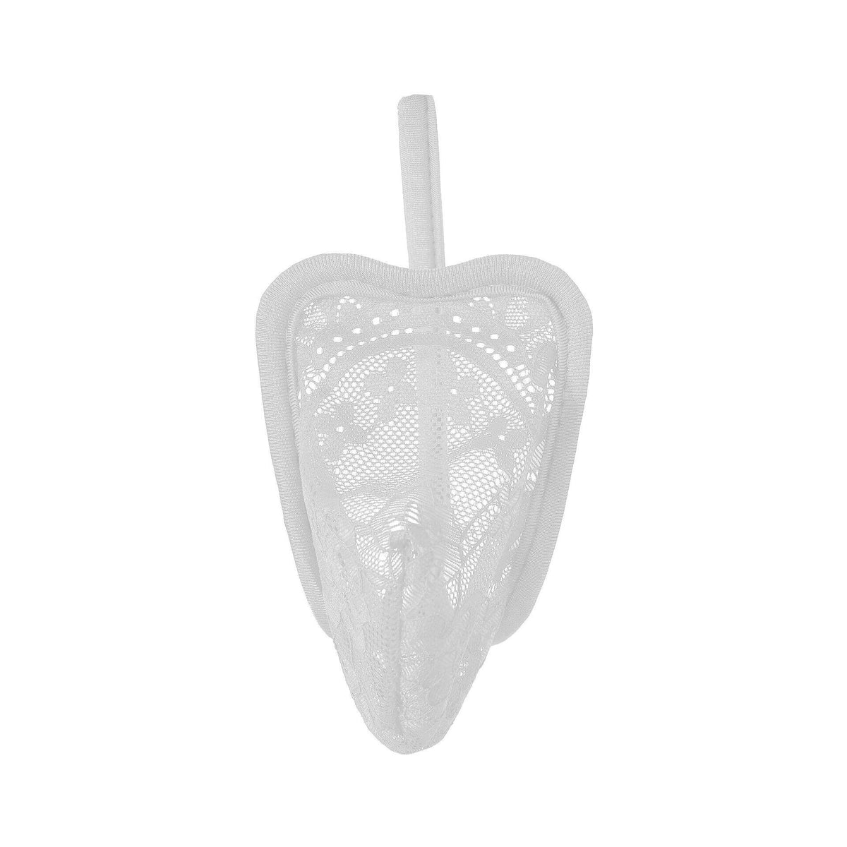 White Paisley Lace Sheer Pouch C String alternate view 20