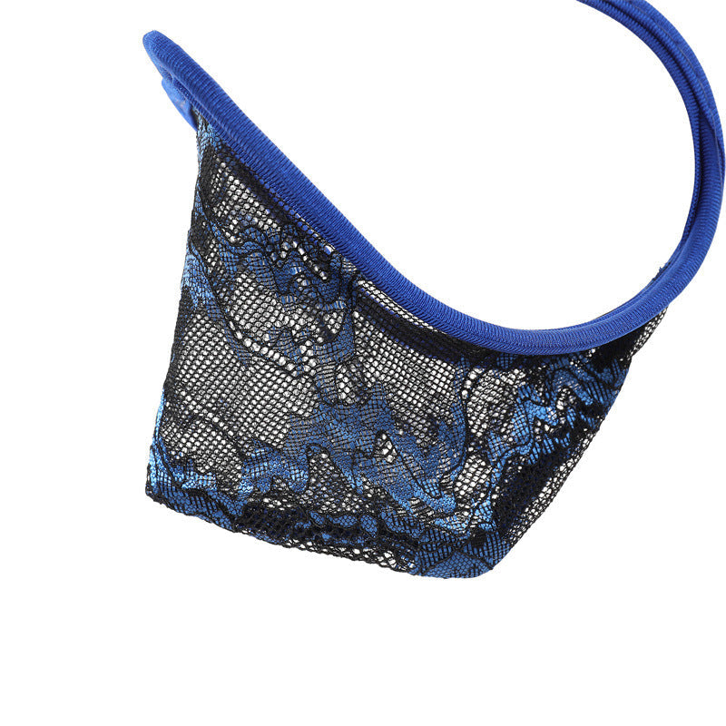 Blue Pastel Floral Lace C String alternate view 25