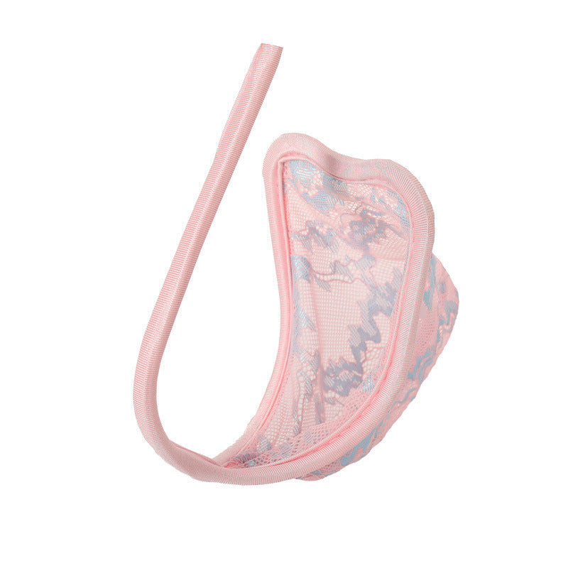 Pink Pastel Floral Lace C String alternate view 7