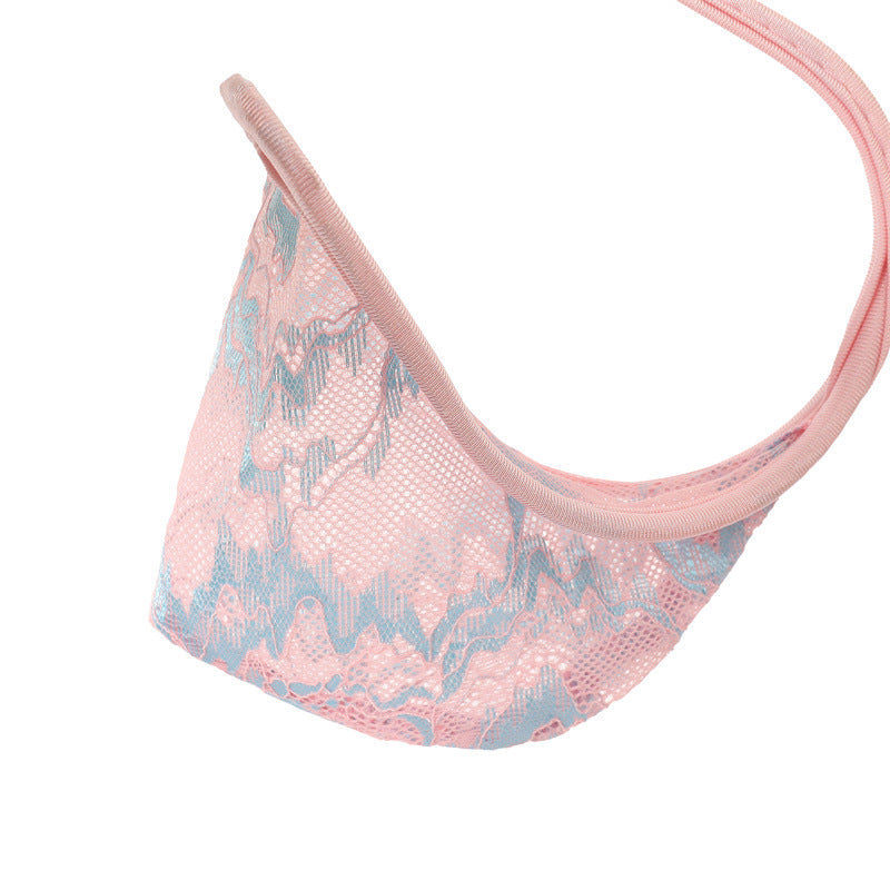 Pink Pastel Floral Lace C String alternate view 9