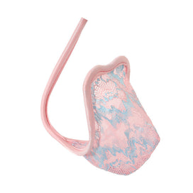 Pink Pastel Floral Lace C String side view