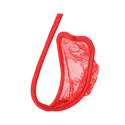 Red Pastel Floral Lace C String alternate view 15