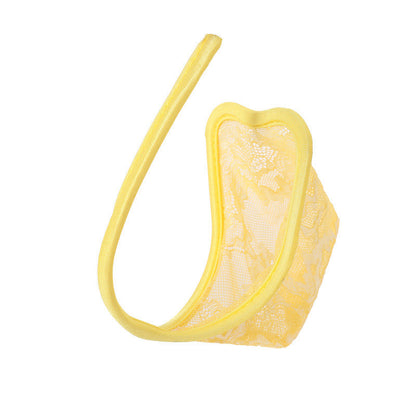 Yellow Pastel Floral Lace C String alternate view 19