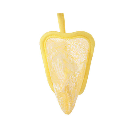 Yellow Pastel Floral Lace C String alternate view 18