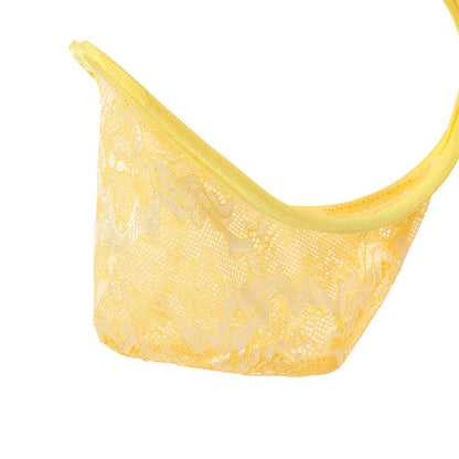 Yellow Pastel Floral Lace C String alternate view 21