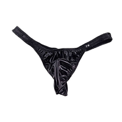 Front profile of Wet Look Iron Ring G String