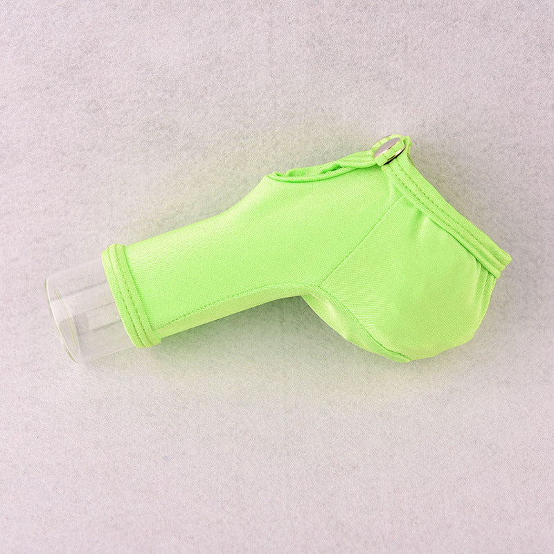 Green Adjustable Snap Button Penis Sleeve Cock Sock side view