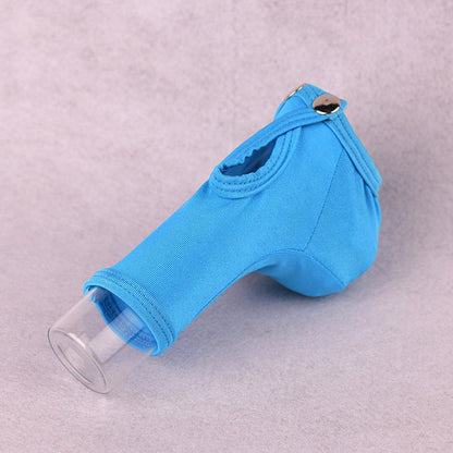 Light Blue Adjustable Snap Button Penis Sleeve Cock Sock alternate view 26
