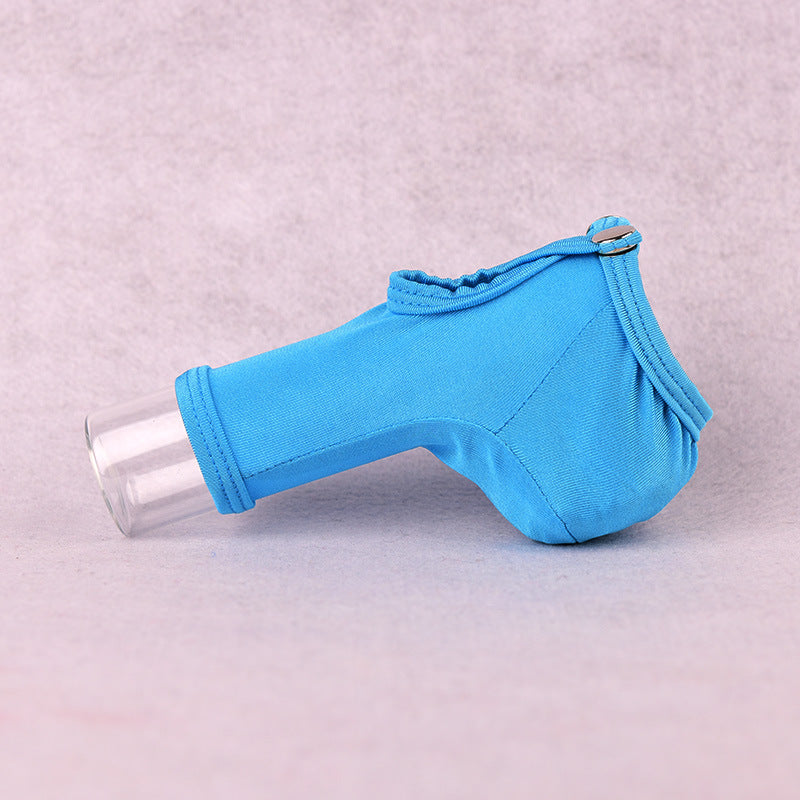 Light Blue Adjustable Snap Button Penis Sleeve Cock Sock alternate view 25