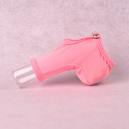 Pink Adjustable Snap Button Penis Sleeve Cock Sock side view