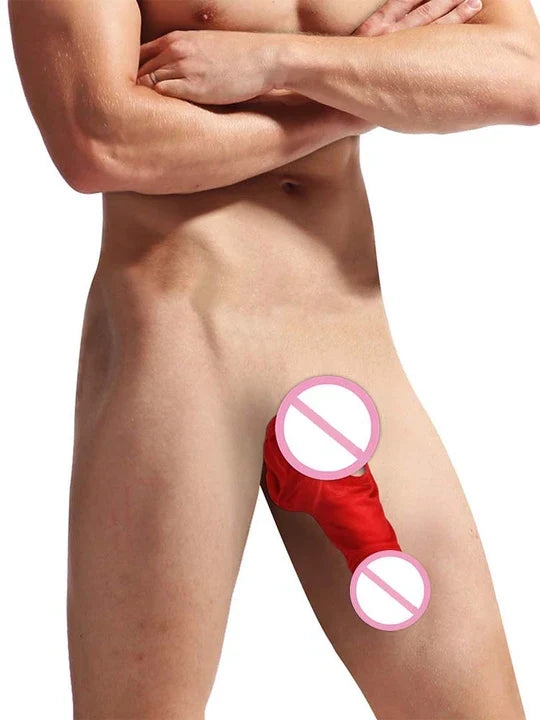 Adjustable Snap Button Penis Sleeve Cock Sock model view