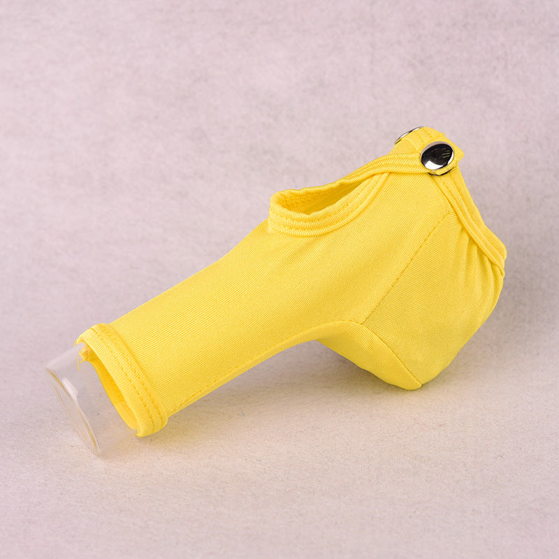 Yellow Adjustable Snap Button Penis Sleeve Cock Sock alternate view 21