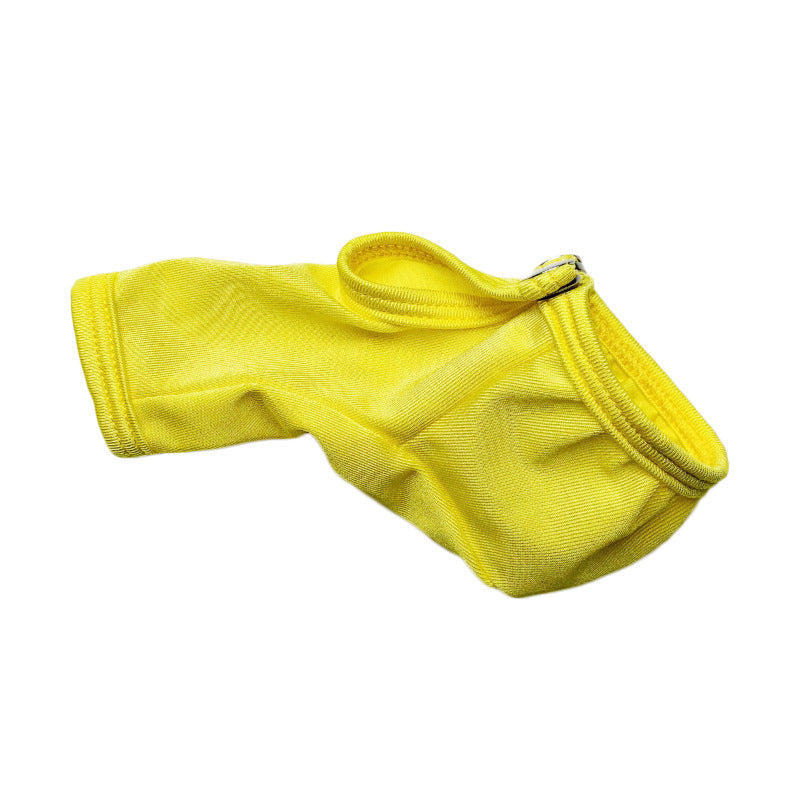 Yellow Adjustable Snap Button Penis Sleeve Cock Sock alternate view 9