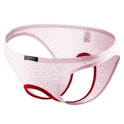 Ring Pouch Eyelet Low Rise Briefs