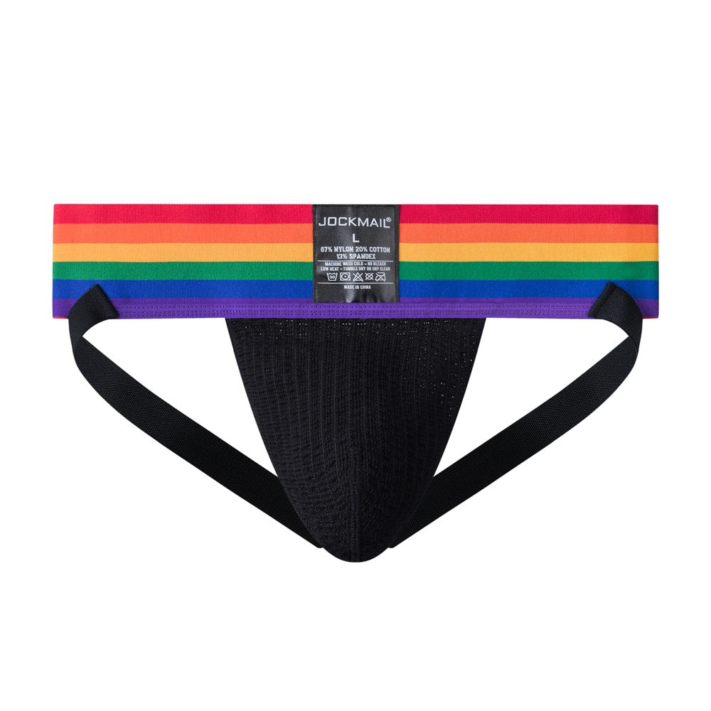 Rainbow Pride Wide Waistband Jockstrap