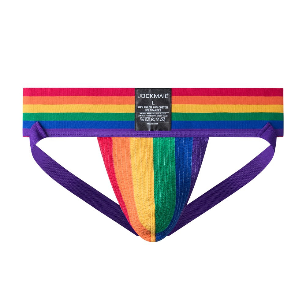 Rainbow Pride Wide Waistband Jockstrap