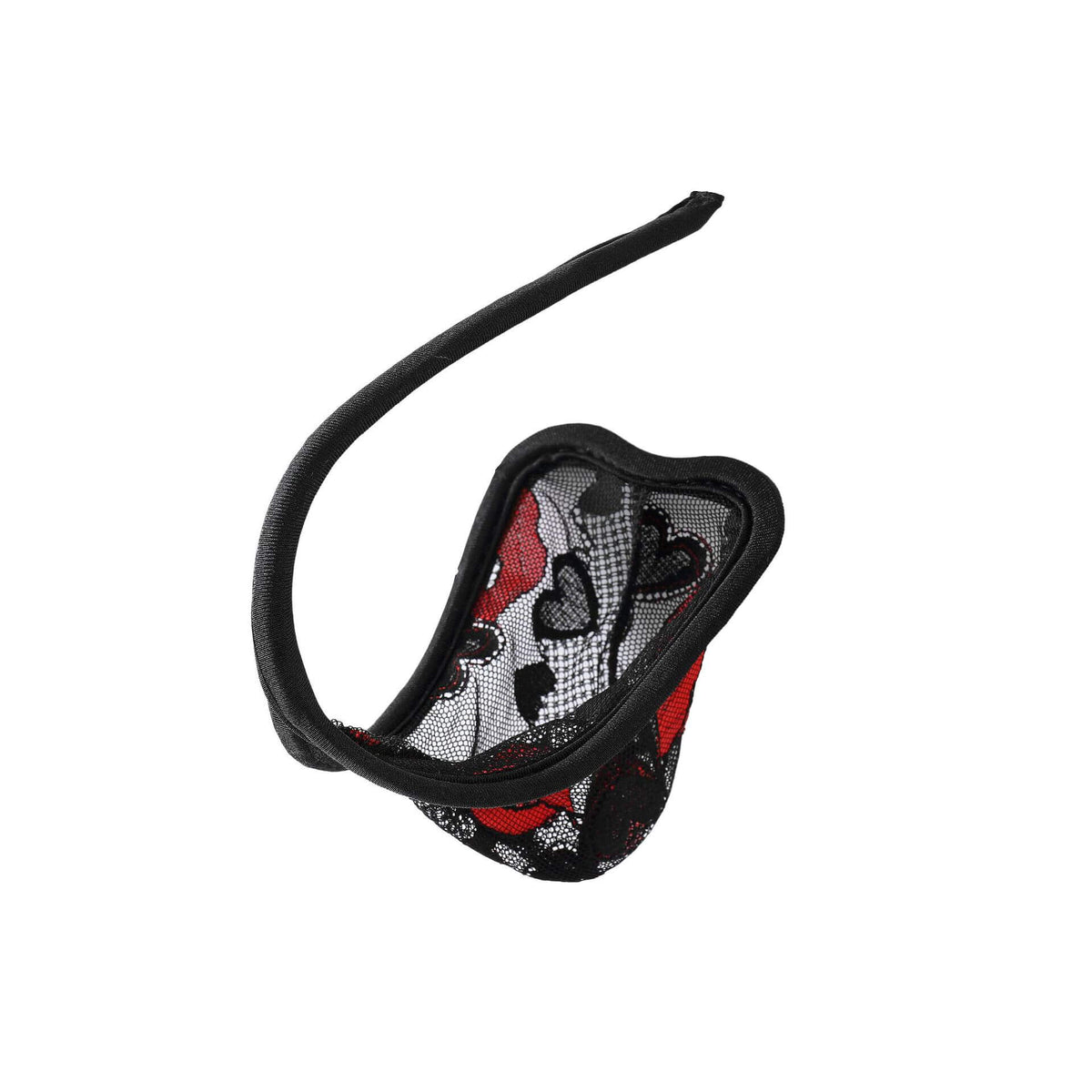 Black Red Lips Lace Kiss Print C String alternate view 2