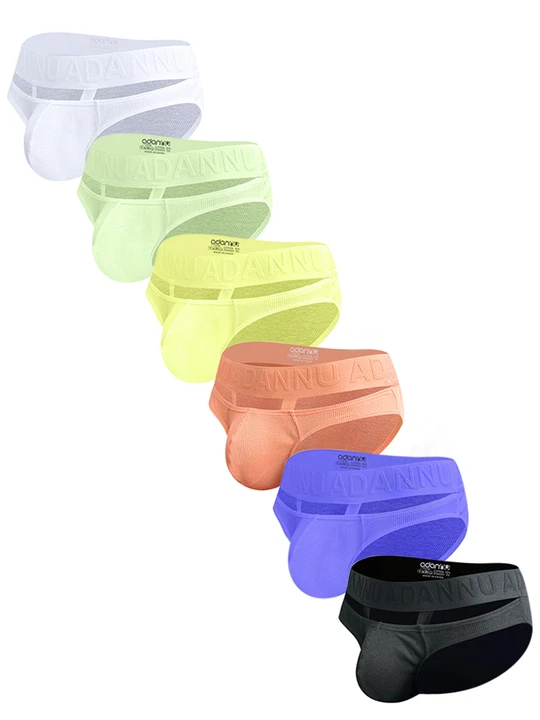 Ribbed Cotton Strap Window Brief