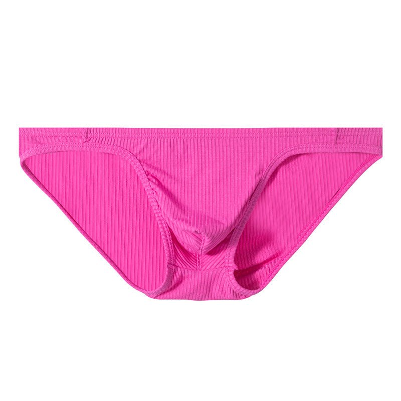 High Cut Ribbed Cotton Tanga Brief