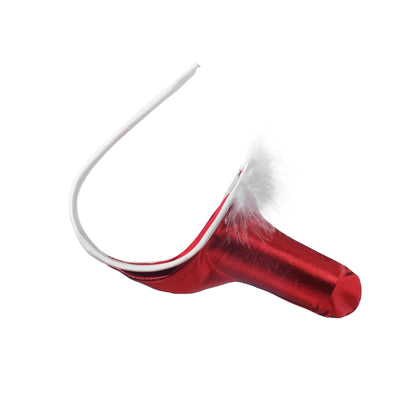 Red Santa Fur Trim Lace C String alternate view 3
