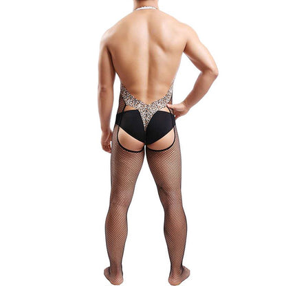 Leopard Leopard Hip Baring Fishnet Bodysuit alternate view 6