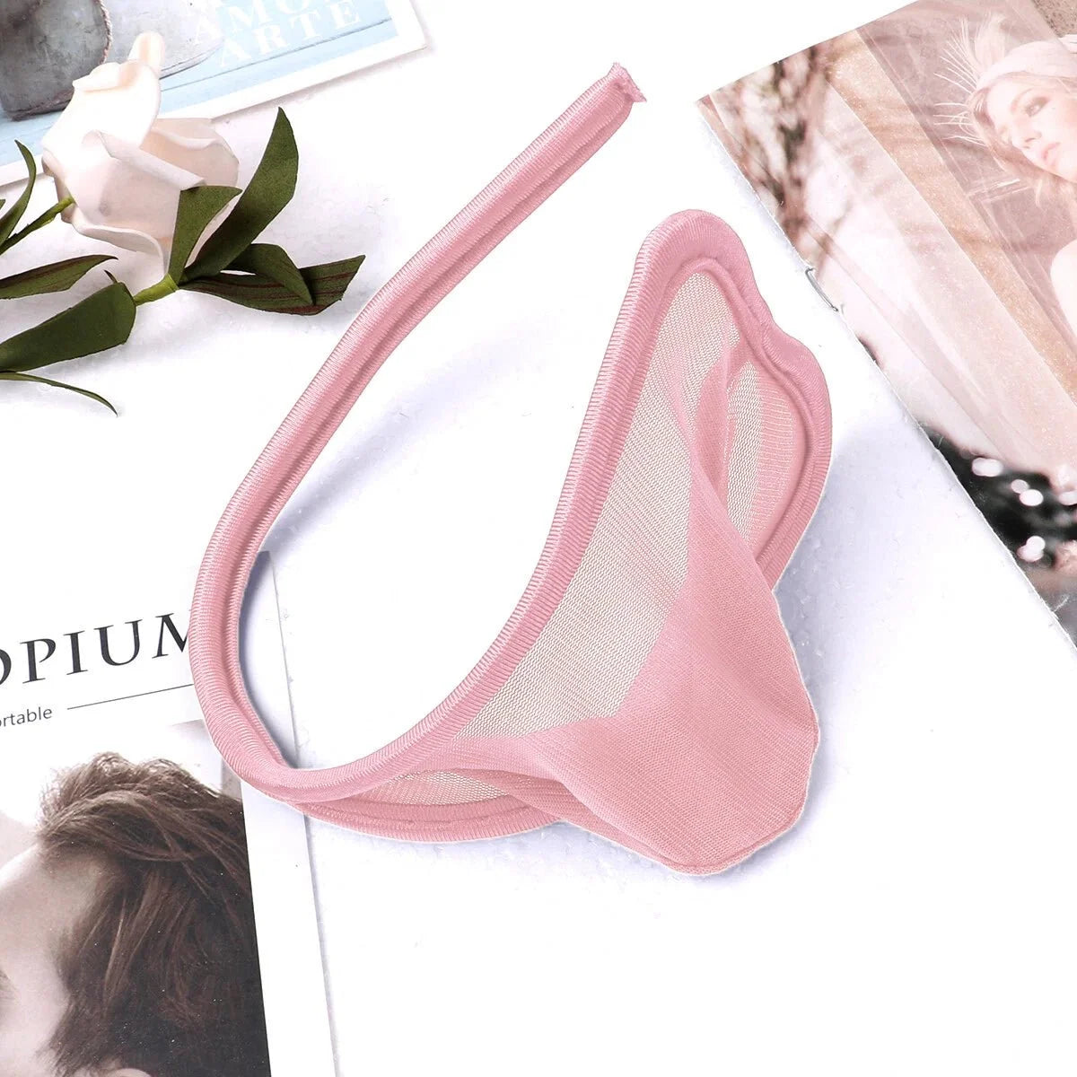 Sheer Mesh Transparent Pouch C String alternate view 4