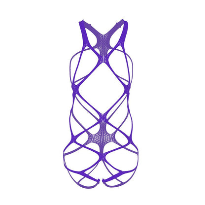 Sheer Mesh Open Crotch Bodystocking alternate view 14