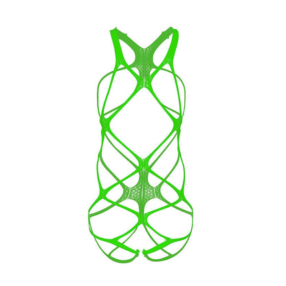 Sheer Mesh Open Crotch Bodystocking alternate view 15