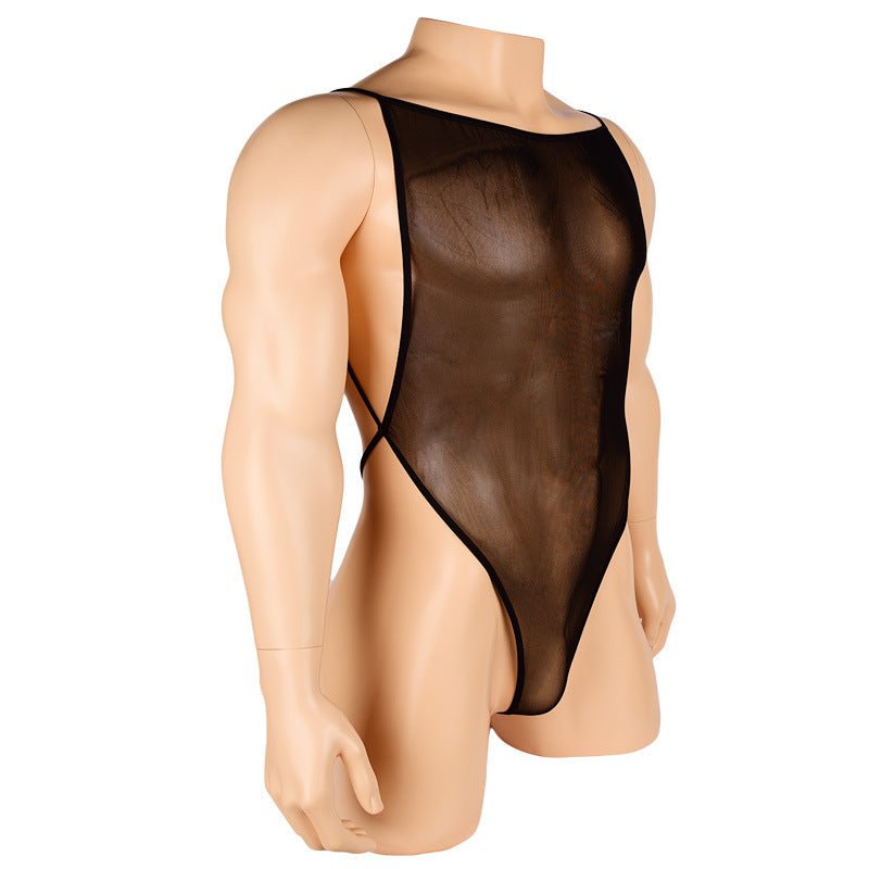 Sheer Mesh Spaghetti Strap Bodysuit alternate view 7