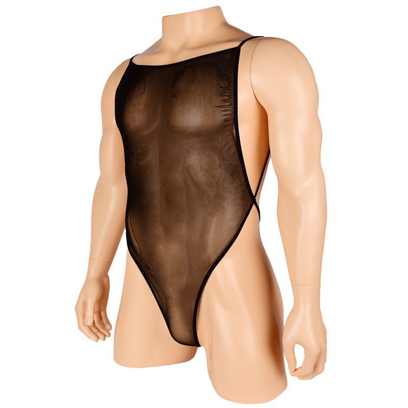 Sheer Mesh Spaghetti Strap Bodysuit alternate view 9