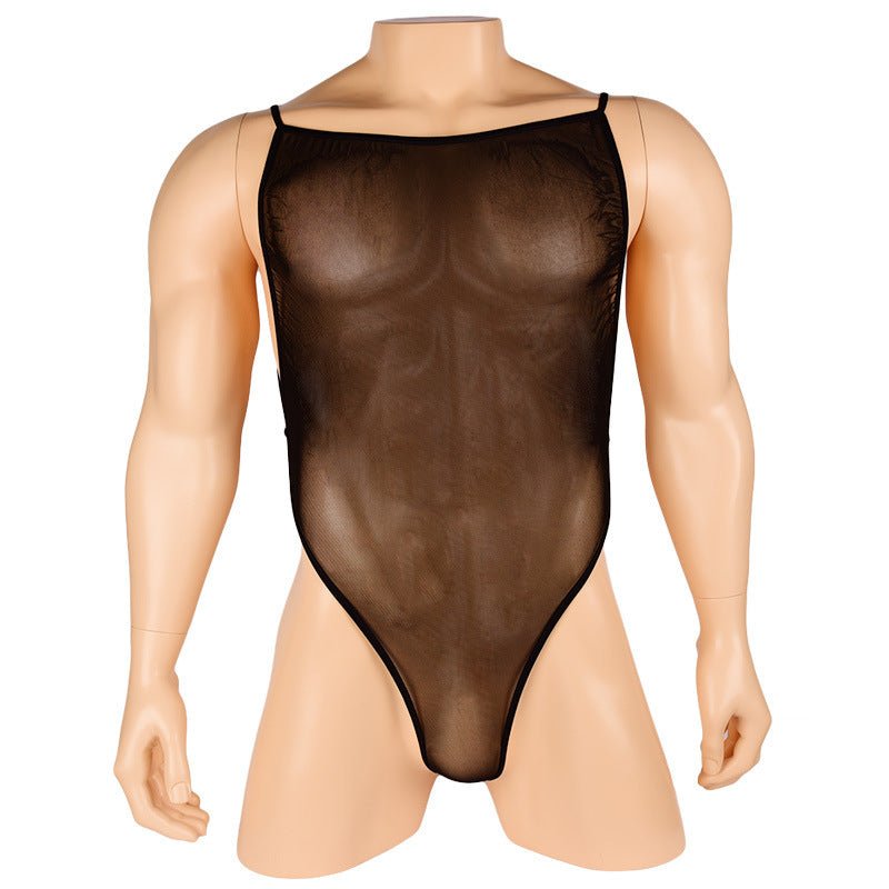 Sheer Mesh Spaghetti Strap Bodysuit alternate view 8