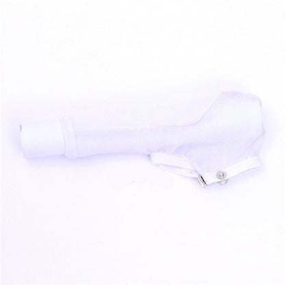 Sheer Mesh Snap Button Cock Sock