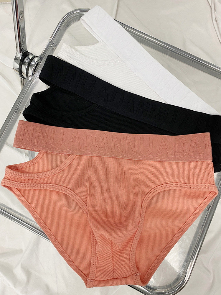 Side Cut Out Cotton Low Rise Briefs
