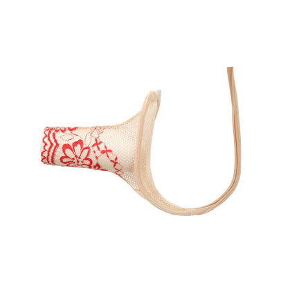 Red Floral Lace Sleeve C String alternate view 12