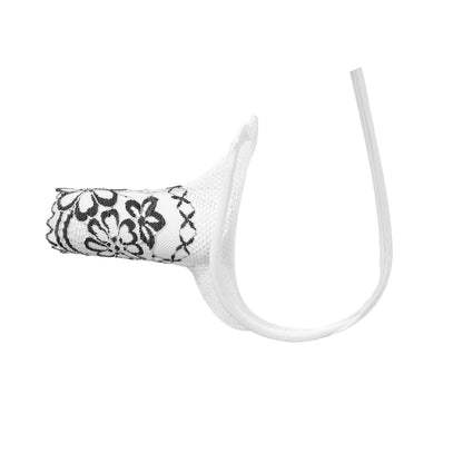 Black Floral Lace Sleeve C String alternate view 15