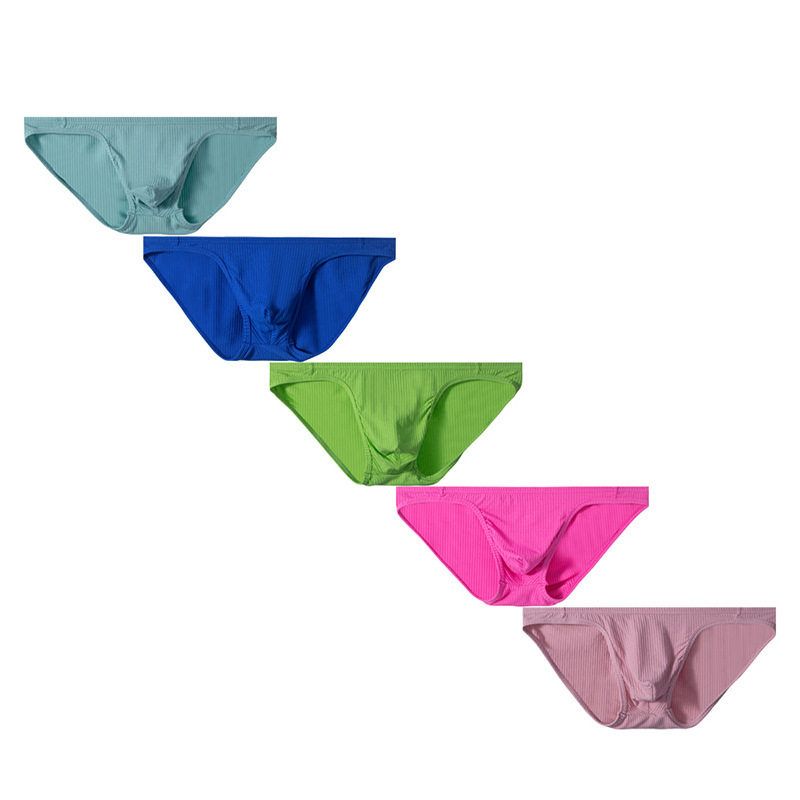 High Cut Ribbed Cotton Tanga Brief product detail