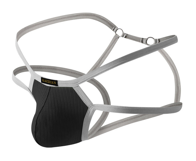 Thin Strap Cotton Hollow Out Thong