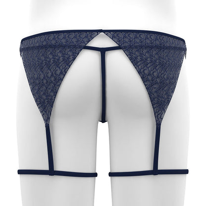 Alternate view of Sheer Lace Garter and Thong Set