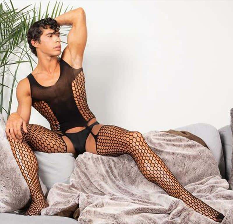 Transparent Elastic Pantyhose Bodysuit alternate view 4