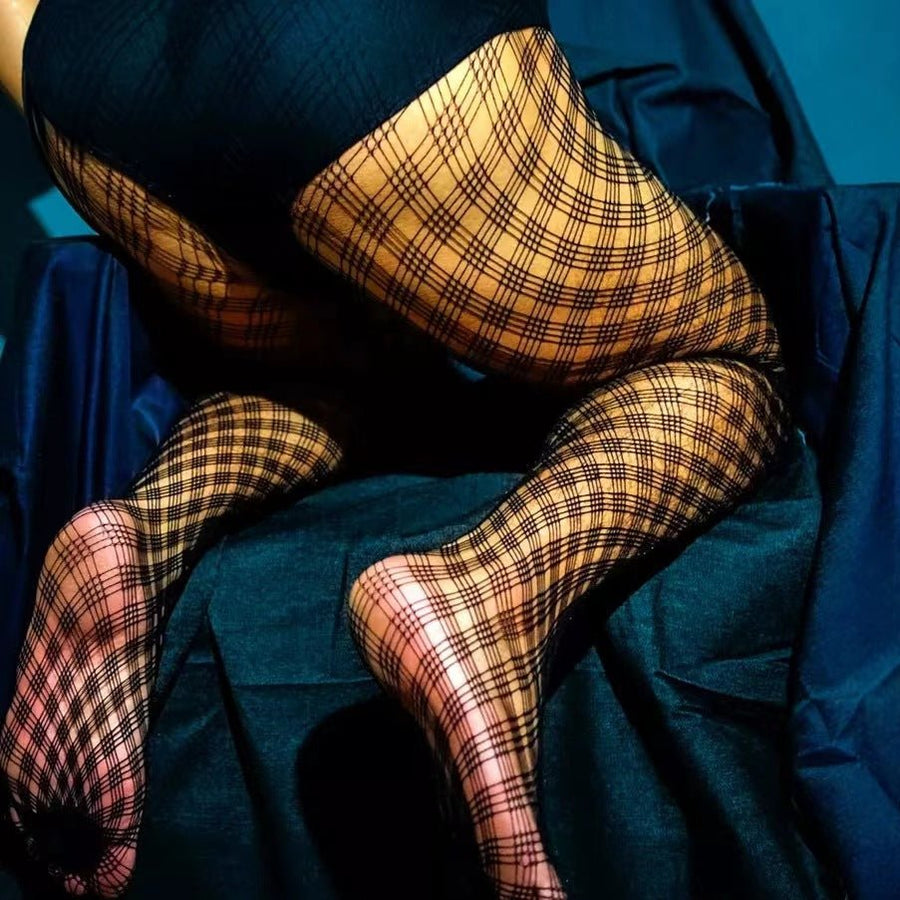 Transparent Fishnet Pantyhose product view