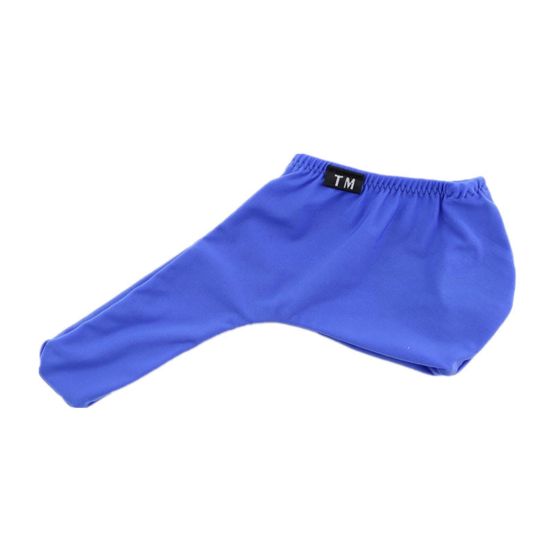 Blue Ice Silk U Pouch Bulge Cock Sock Thong alternate view 8